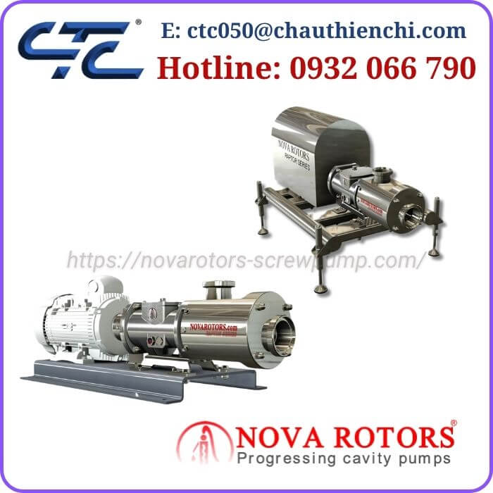 Bơm trục vít đôi Nova Rotors chính hãng Ý
